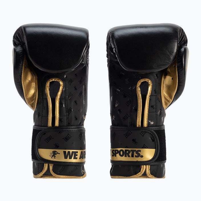 LEONE 1947 Dna black/gold boxing gloves GN220 2