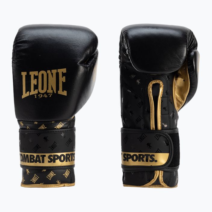 LEONE 1947 Dna black/gold boxing gloves GN220 3