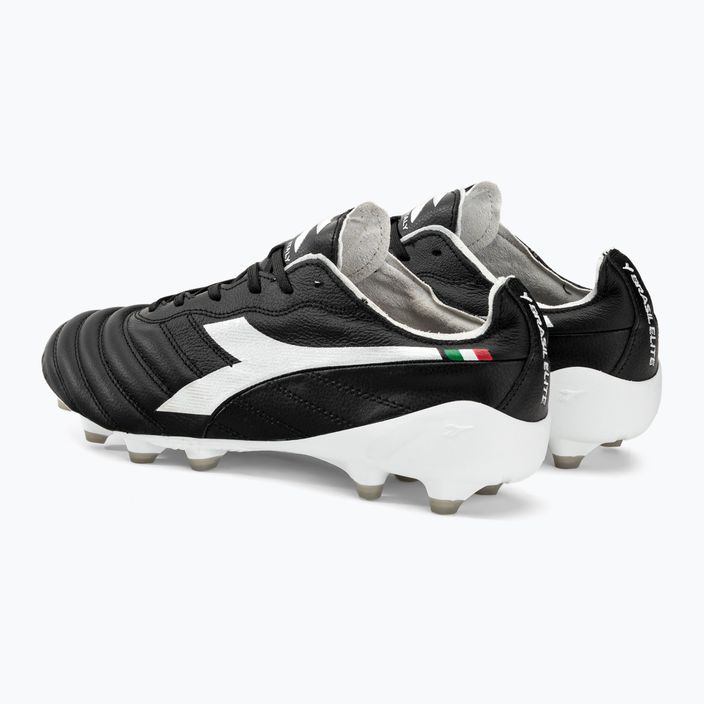 Men's Diadora Brasil Elite2 Tech ITA LPX football boots black and white DD-101.178799-C0641-40.5 3