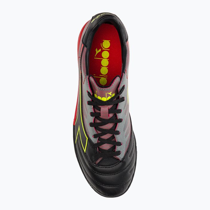 Men's Diadora Brasil Elite Veloce R TFR football boots black and red DD-101.179182-D0136-40 6
