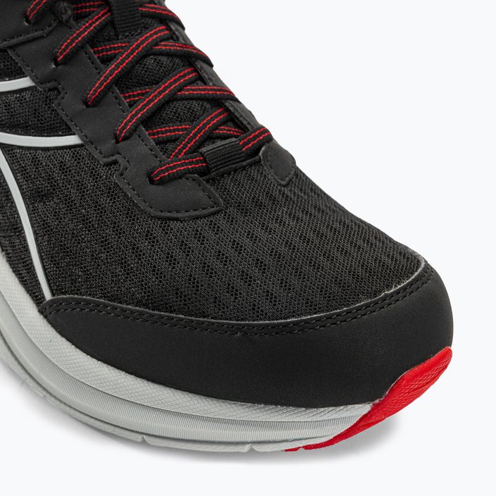 Men's Diadora Snipe black/silver/red running shoes 7