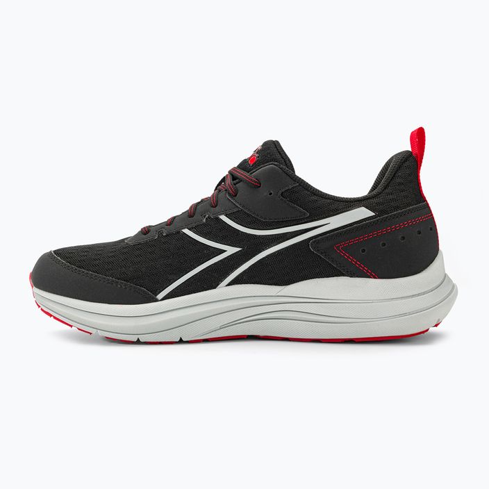 Men's Diadora Snipe black/silver/red running shoes 10
