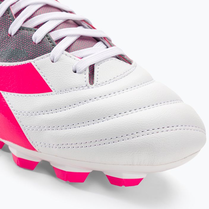 Men's Diadora Brasil Elite Veloce GR LPU football boots white/pink fluo/blue fluo 7