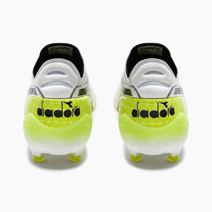 Men's Diadora Brasil Elite Tech GR LPX football boots white/black/fluo yellow 12