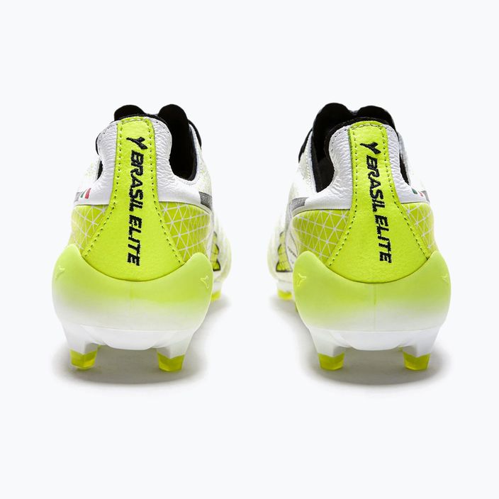 Men's Diadora Brasil Elite Tech GR ITA LPX football boots white/black/fluo yellow 12