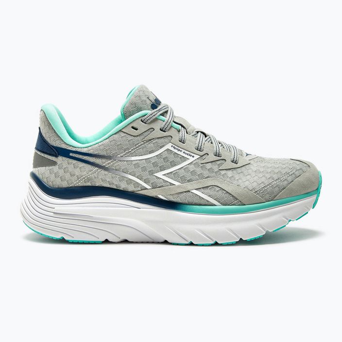 Women's running shoes Diadora Equipe Nucleo silver dd/white/aruba blue 11