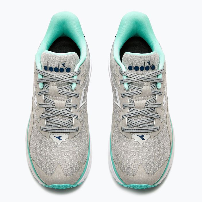 Women's running shoes Diadora Equipe Nucleo silver dd/white/aruba blue 13