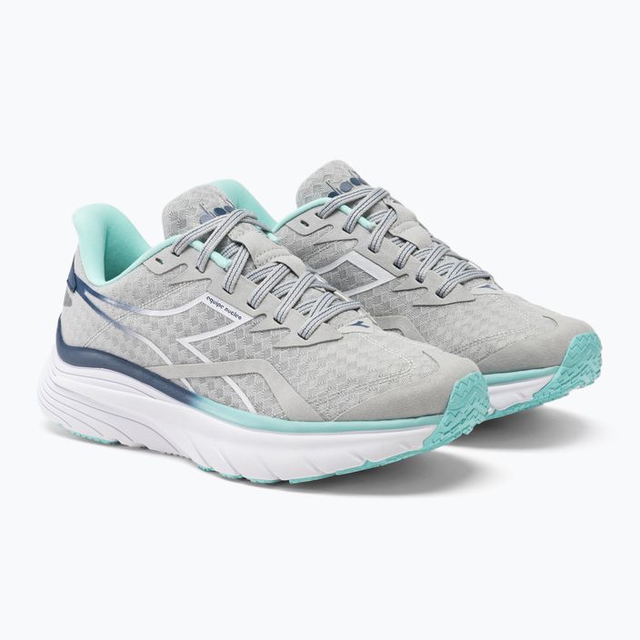 Women's running shoes Diadora Equipe Nucleo silver dd/white/aruba blue 4