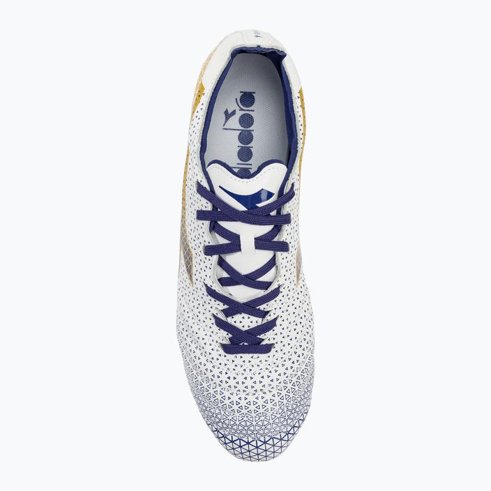 Men's Diadora Brasil Elite GR LT LP12 white/blue/gold football boots 5