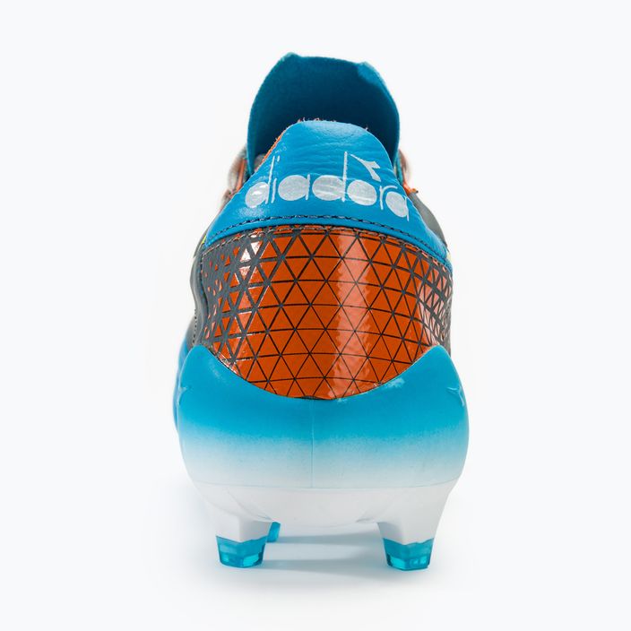Men's Diadora Brasil Elite Veloce GR ITA LPX blue fluo/white/orange football boots 6