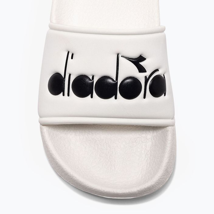 Diadora Praia bianco latte/nero slides 9