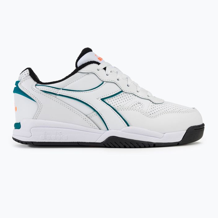 Diadora Winner bianco/verd blu-capri shoes 2