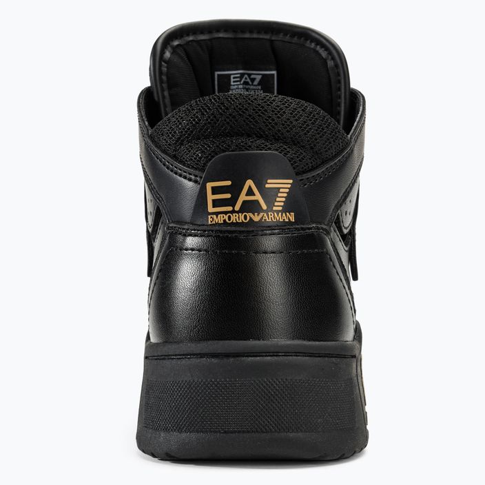 EA7 Emporio Armani Basket Mid triple black/gold shoes 6