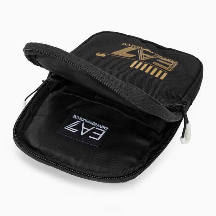 EA7 Emporio Armani Train Core Mini black/gold logo pouch 5