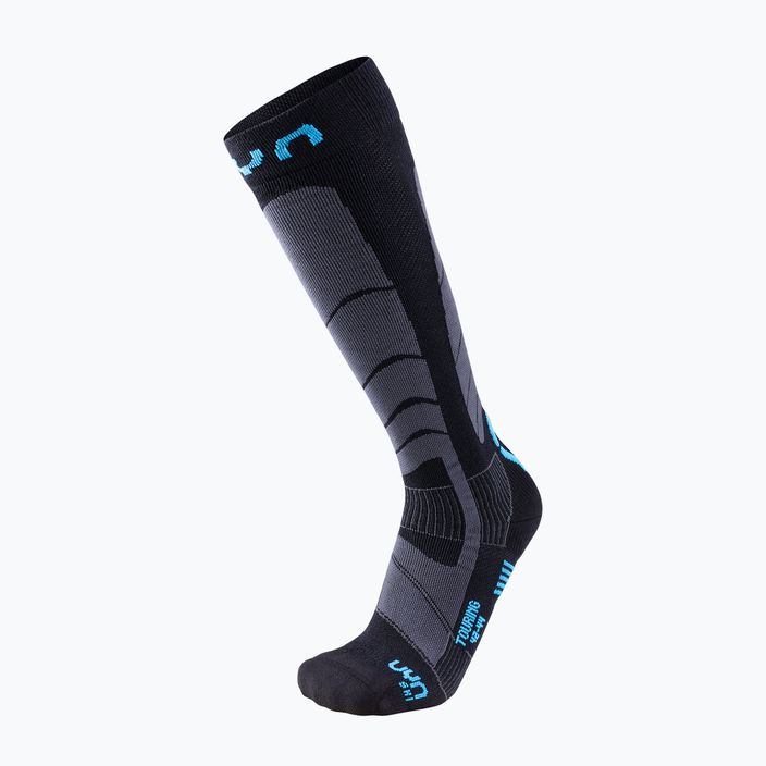Men's ski socks UYN Ski Touring black/azure 5