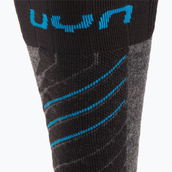 Men's ski socks UYN Ski Comfort Fit medium grey/melange/azure 3