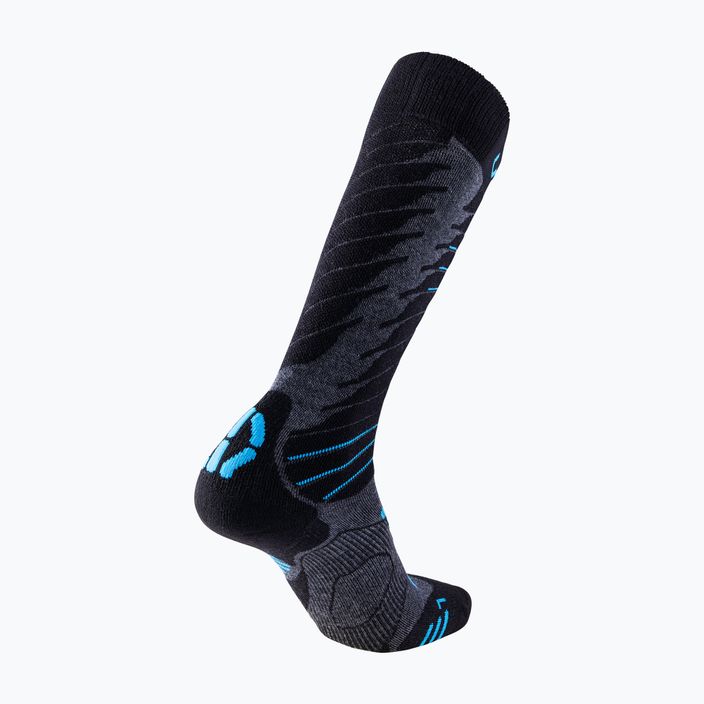 Men's ski socks UYN Ski Comfort Fit medium grey/melange/azure 7