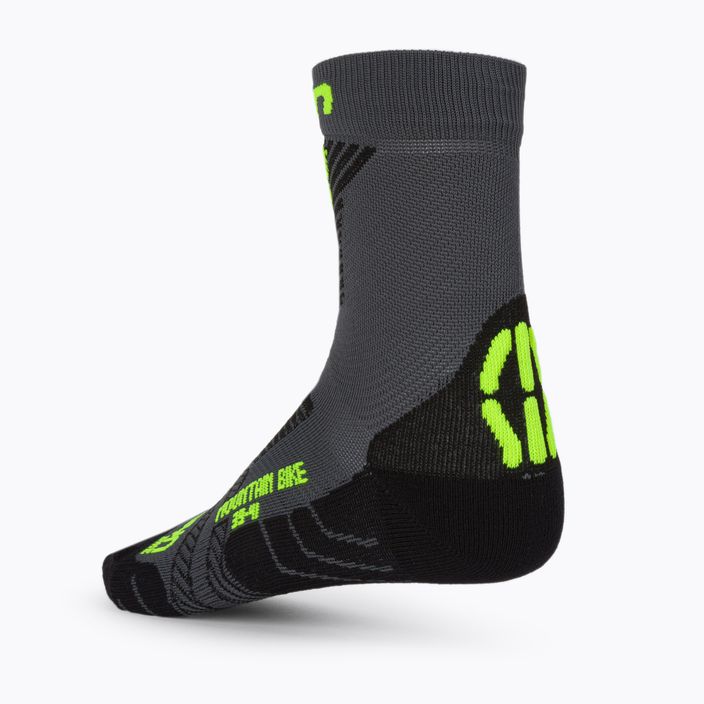 Men's cycling socks UYN MTB anthracite/yellow fluo 2