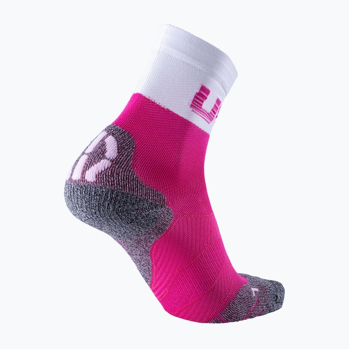 Women's cycling socks UYN Light pink/white 6