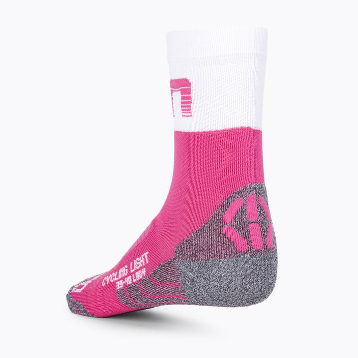 Women's cycling socks UYN Light pink/white 2
