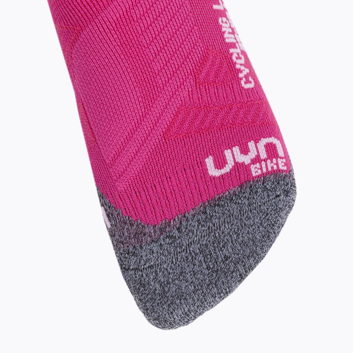 Women's cycling socks UYN Light pink/white 4