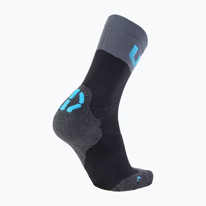 Men's cycling socks UYN Light black /grey/indigo bunting 6