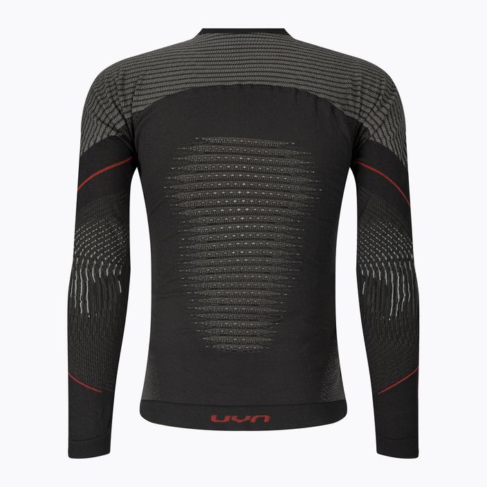 Men's thermal sweatshirt UYN Evolutyon Comfort UW Shirt charcoal/white/red 2