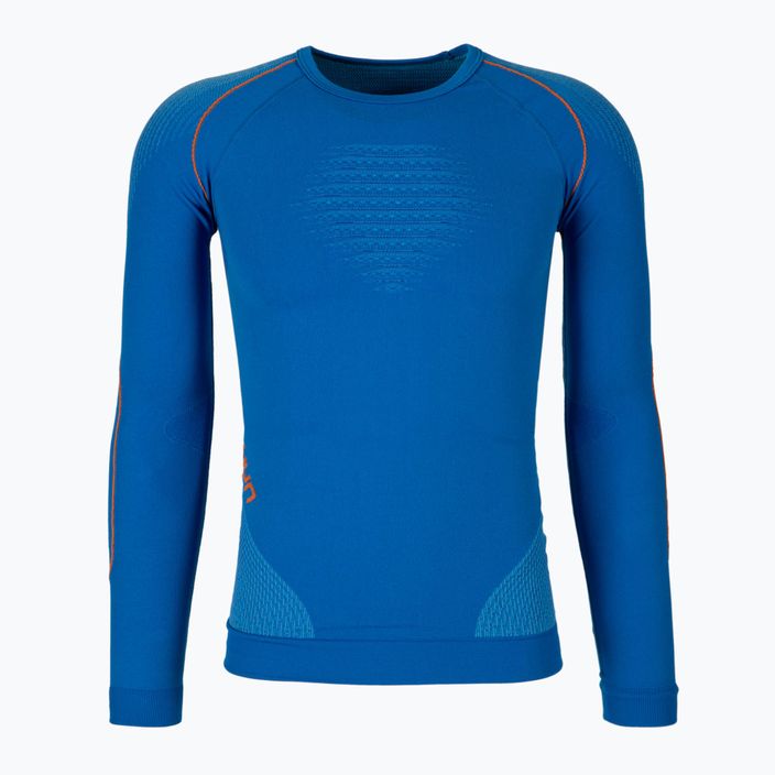 Men's thermal sweatshirt UYN Evolutyon UW Shirt blue/blue/orange shiny