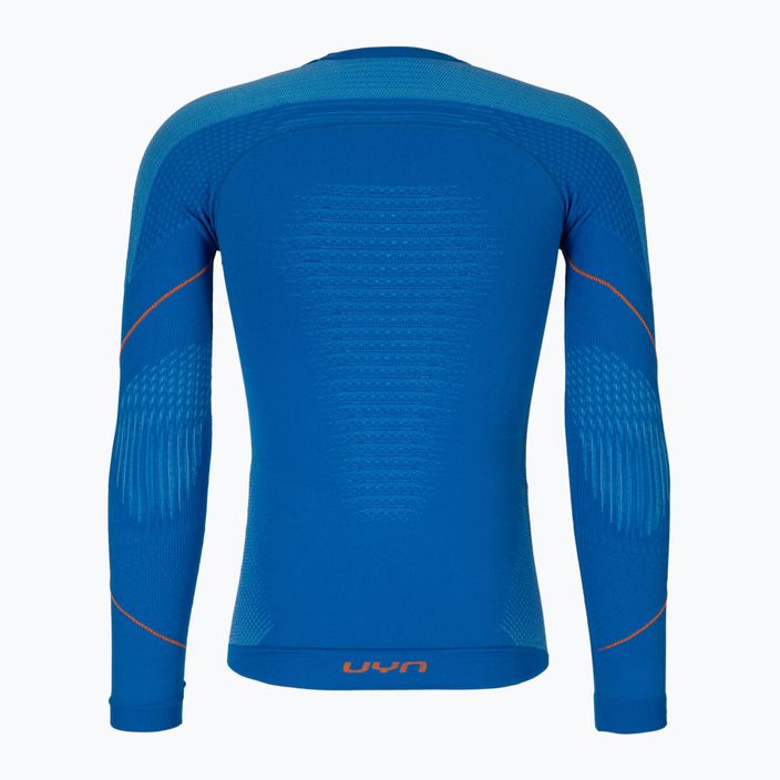 Men's thermal sweatshirt UYN Evolutyon UW Shirt blue/blue/orange shiny 2