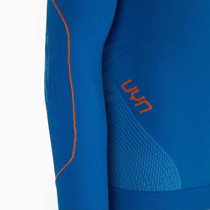 Men's thermal sweatshirt UYN Evolutyon UW Shirt blue/blue/orange shiny 3