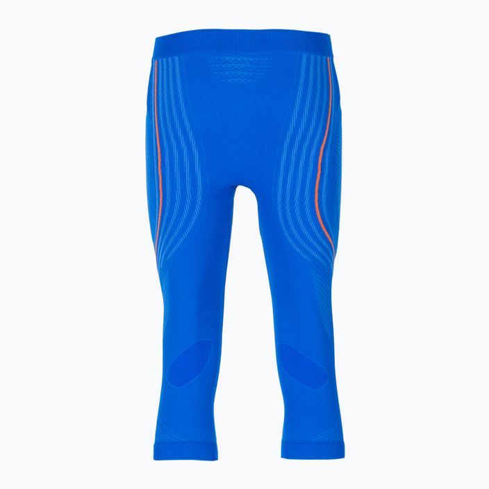 Men's thermoactive pants UYN Evolutyon UW Medium blue/blue/orange shiny 4