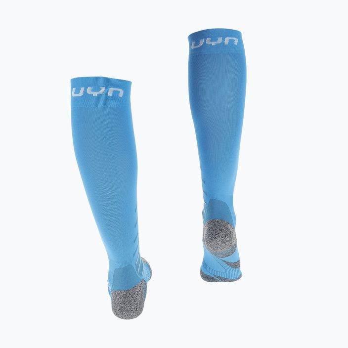 Women's UYN Ski Race Shape turquoise/white socks 2