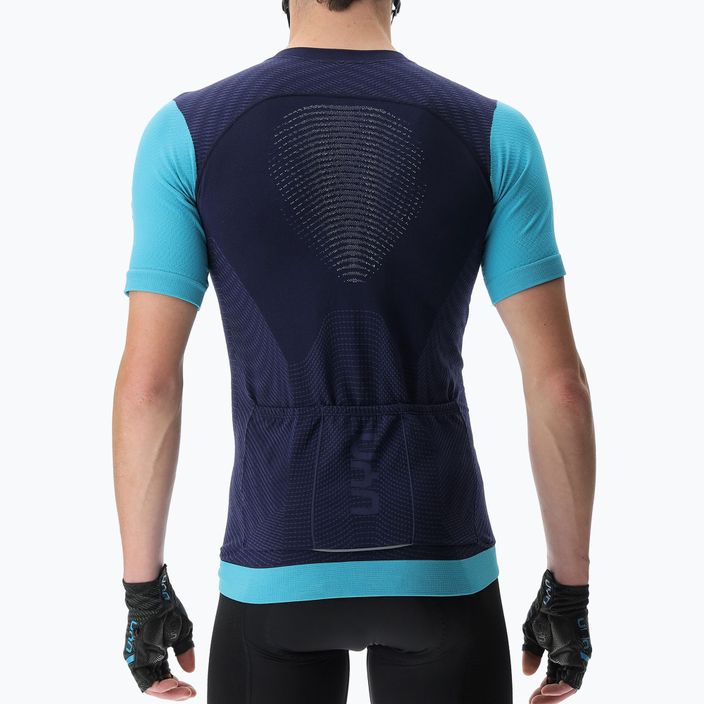 Men's cycling jersey UYN Garda peacot/blue radiance 2