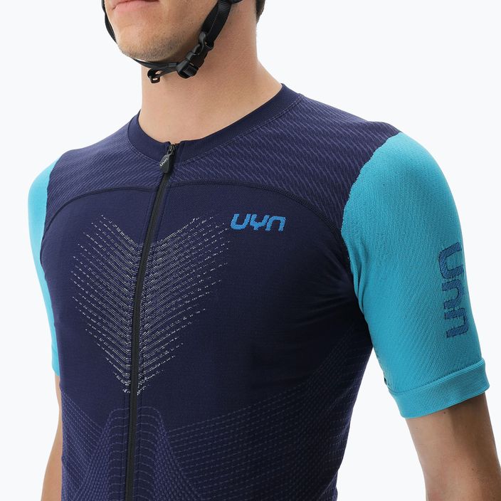 Men's cycling jersey UYN Garda peacot/blue radiance 3