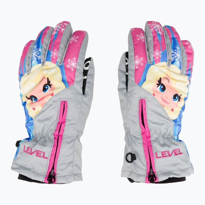 Level Lucky grey children's ski glove 3
