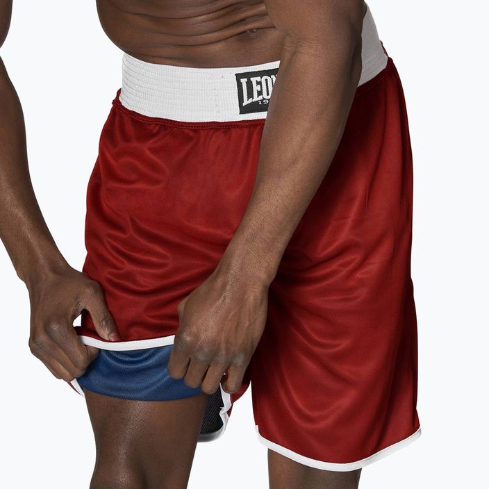 LEONE men's 1947 Double Face Boxing shorts blue/red AB215 3