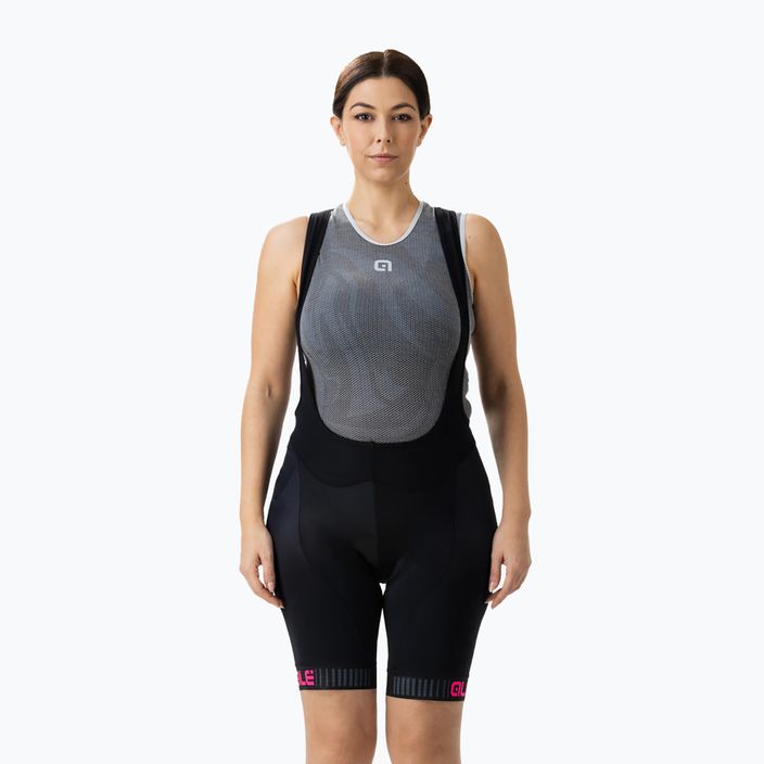 Women's Alè Pantalone C/B Traguardo bib shorts black/pink L11551518 3