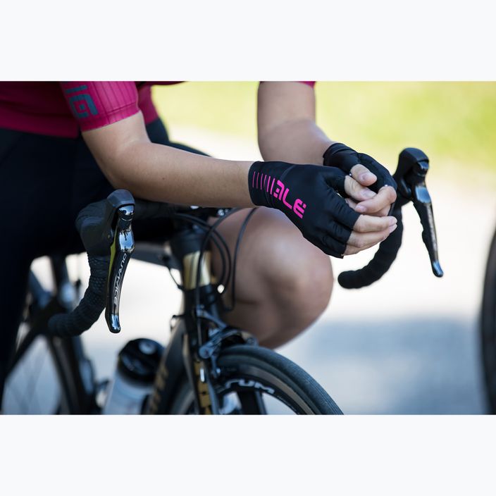 Alé Guanto Estivo Sun Select cycling gloves black/pink L17951518 4