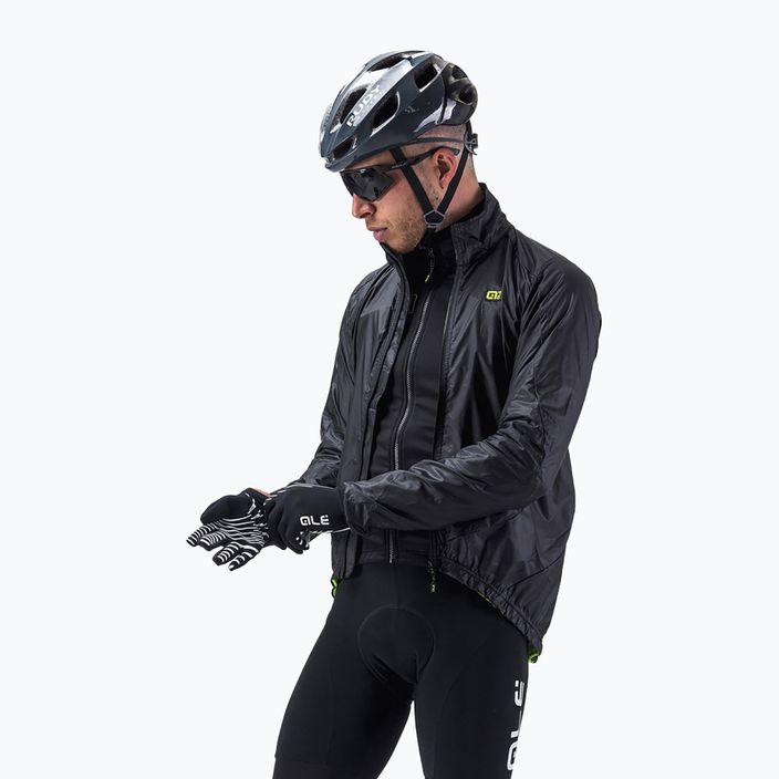 Men's Alé Giubbino Light Pack Cycling Jacket Black L15040119