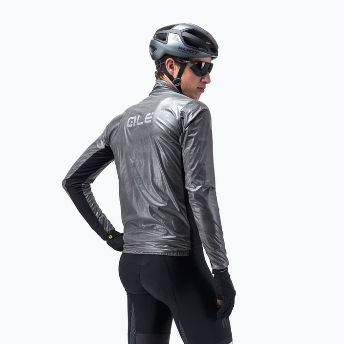 Men's cycling jacket Alé Black Reflective grey L20037401 2