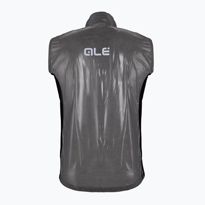 Men's cycling waistcoat Alè Black Reflective grey L20038401 7