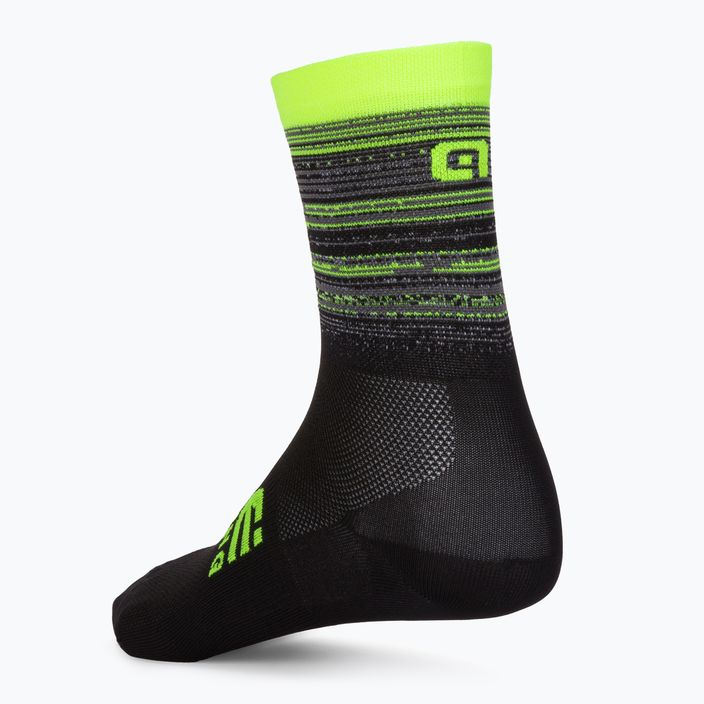 Alé Scanner cycling socks black and yellow L21181460 2