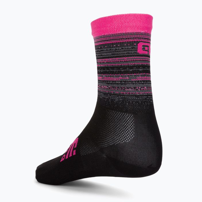 Alé Scanner cycling socks black/pink L21181543 2