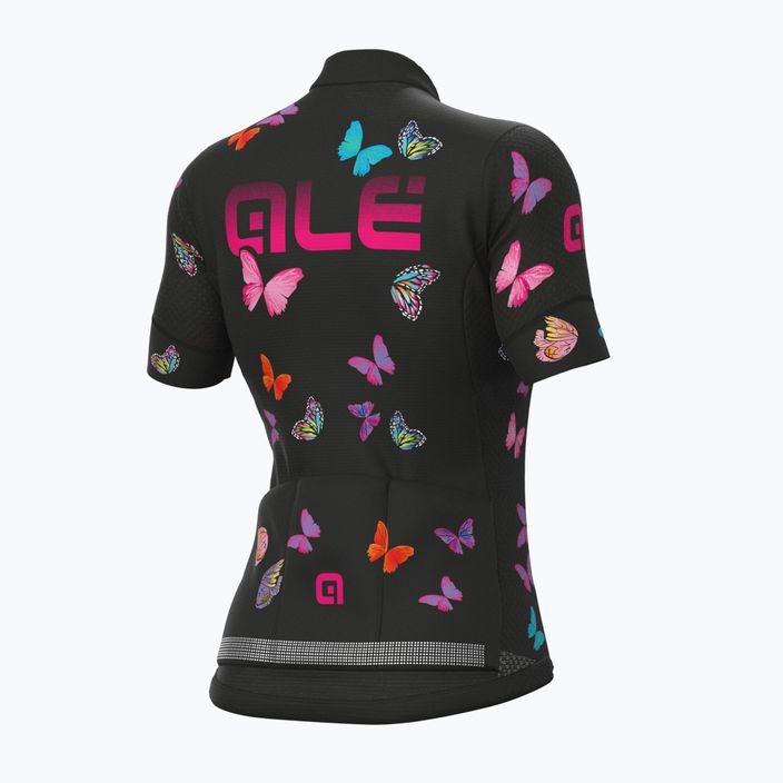 Women's cycling jersey Alé Maglia Donna MC Butterfly black L21169401 2