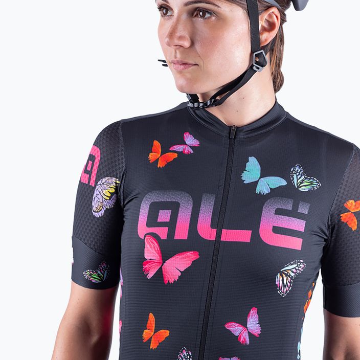 Women's cycling jersey Alé Maglia Donna MC Butterfly black L21169401 5