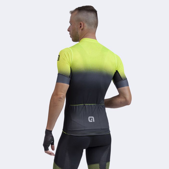 Men's Alé Gradient cycling jersey black/yellow L22144460 3