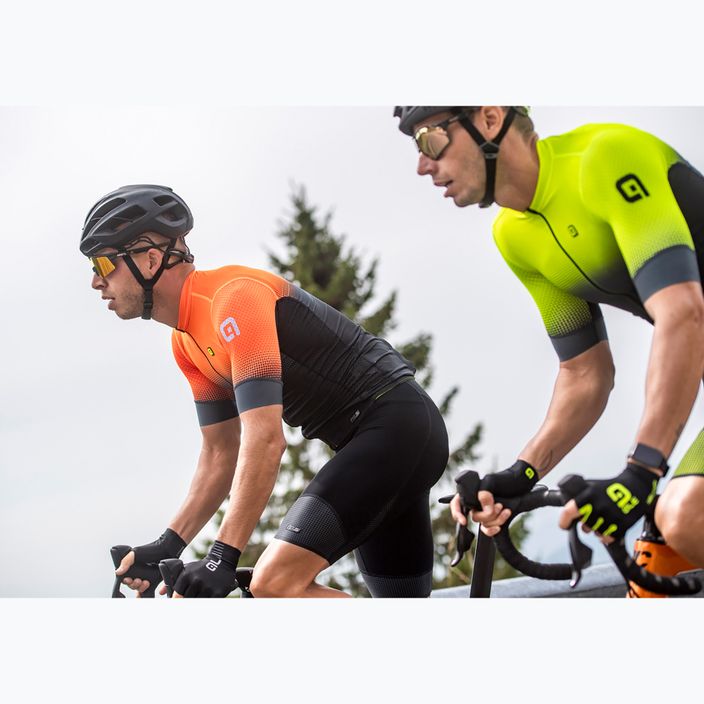 Men's Alé Gradient cycling jersey black/yellow L22144460 9