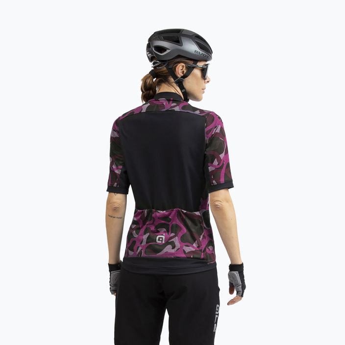 Women's cycling jersey Alé Woodland black and purple L22185494 2