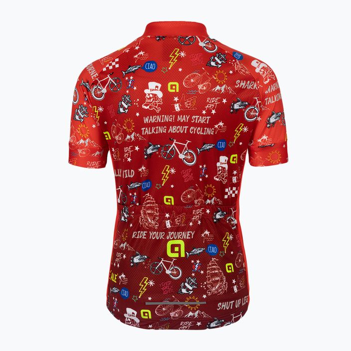 Alé Maglia Mc Vibes children's cycling jersey red L22228405 2