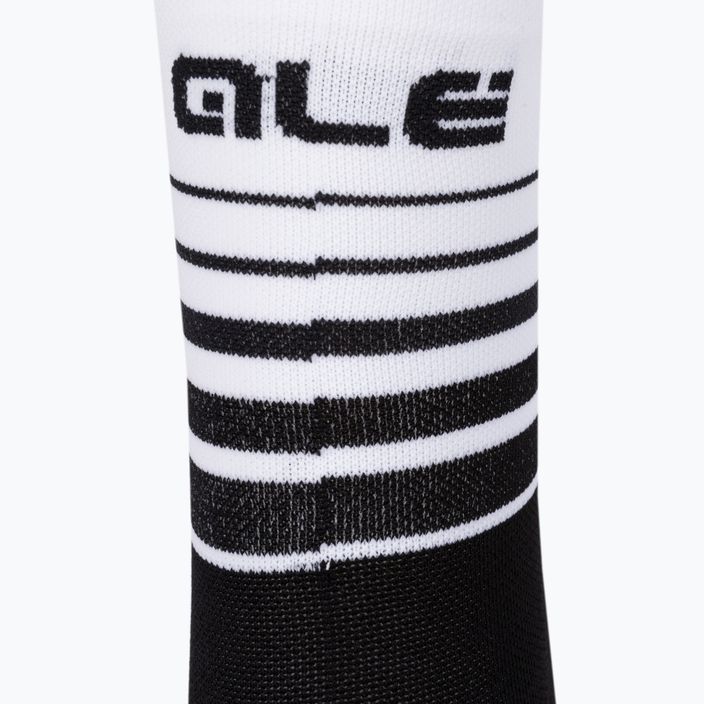 Alé One cycling socks black and white L22217400 3